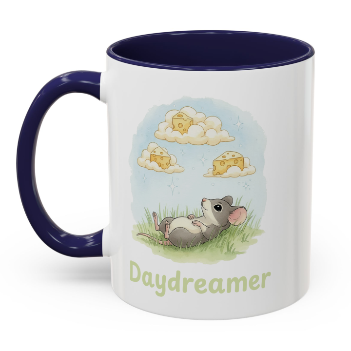 Mouse Daydreamer Mug – Cute Cheese Clouds Topolina Series