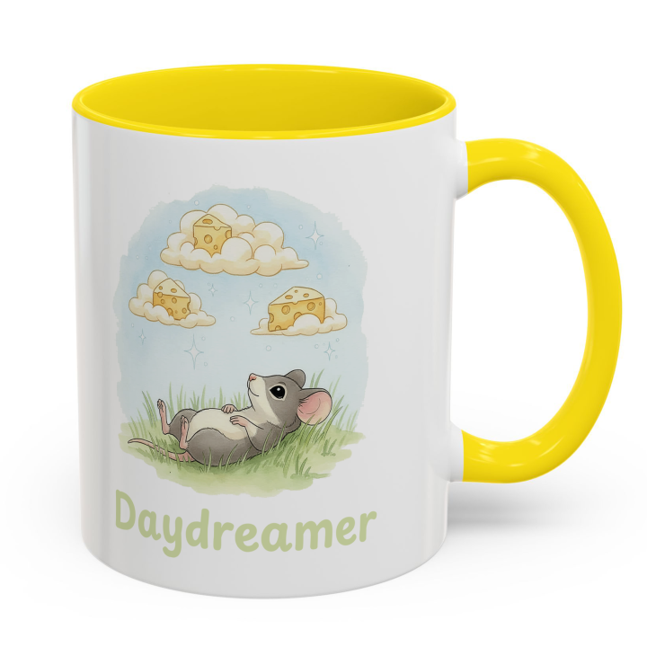 Mouse Daydreamer Mug – Cute Cheese Clouds Topolina Series