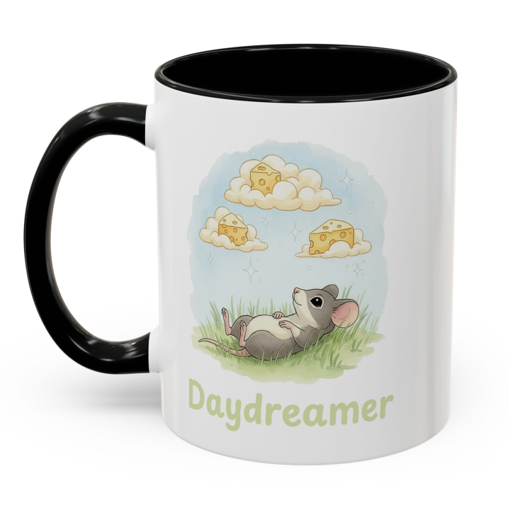 Mouse Daydreamer Mug – Cute Cheese Clouds Topolina Series