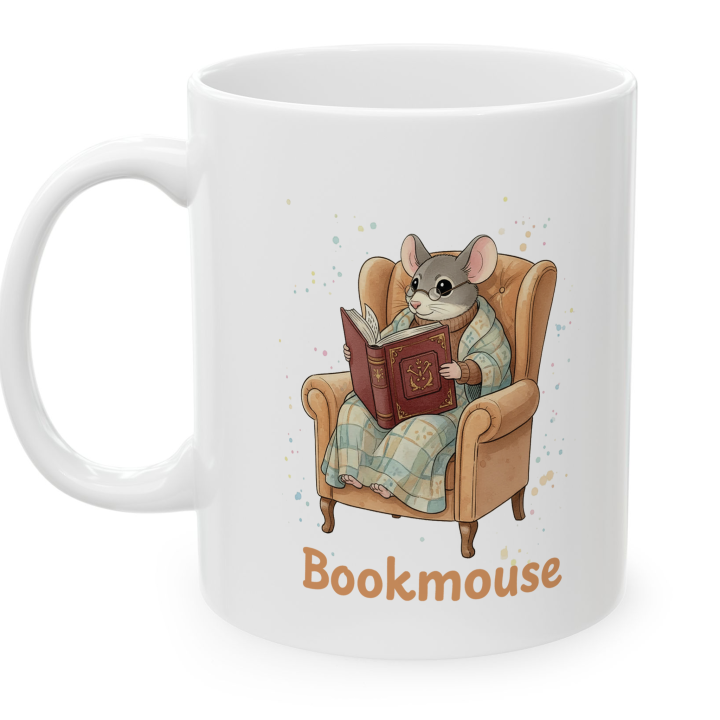 Bookmouse Reading Mouse Mug – Topolina Series