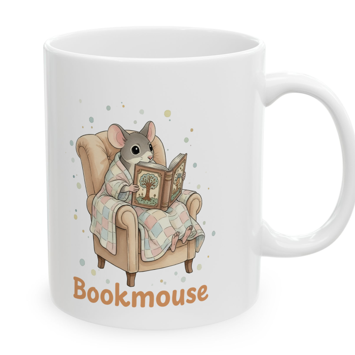 Reading Mouse Bookmouse Mug – Topolina Series