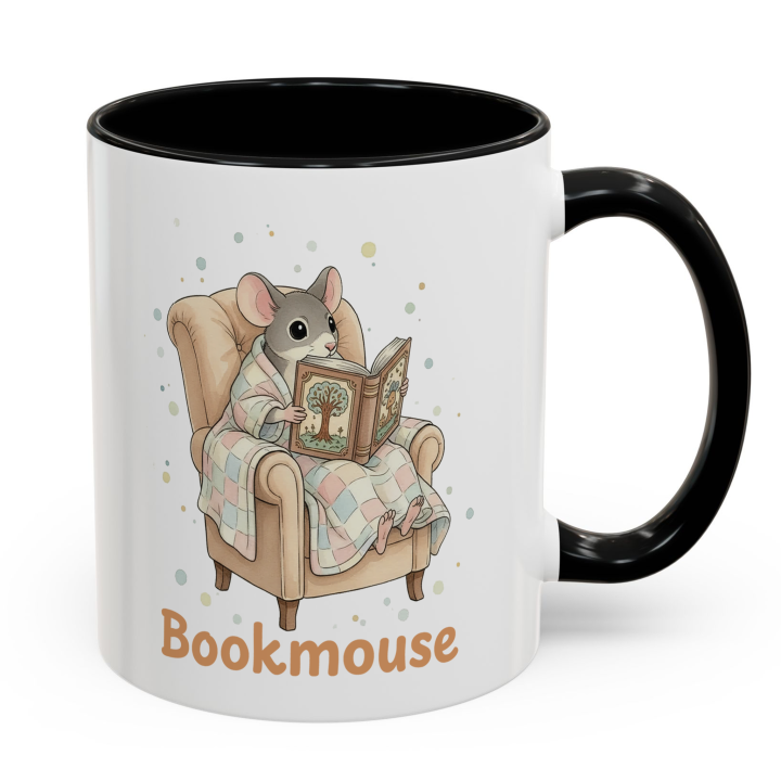 Reading Mouse Bookmouse Mug – Topolina Series