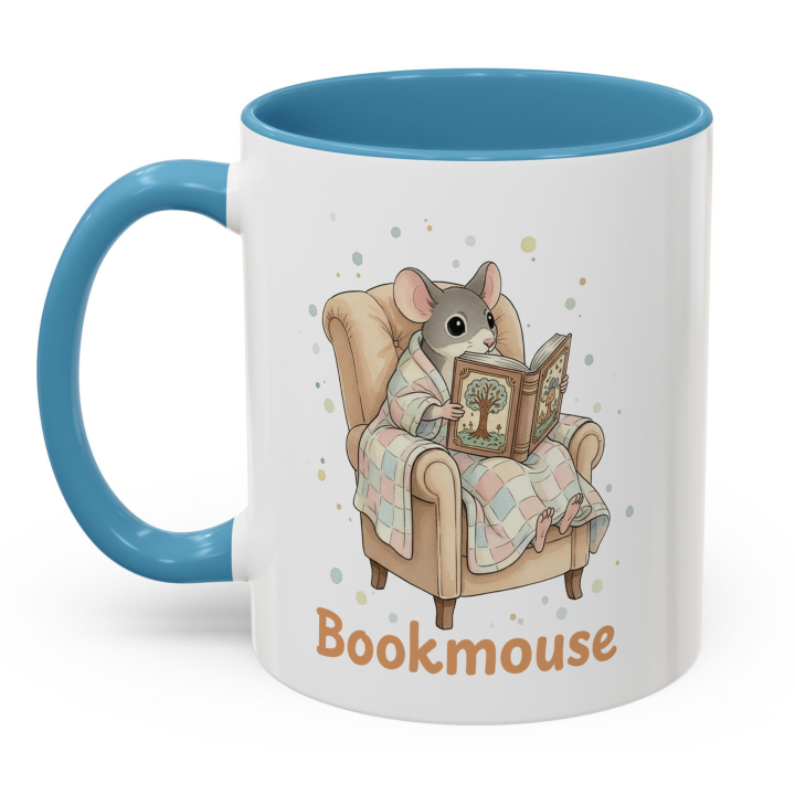 Reading Mouse Bookmouse Mug – Topolina Series