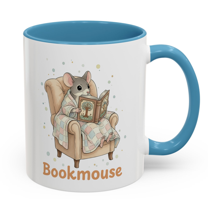 Reading Mouse Bookmouse Mug – Topolina Series