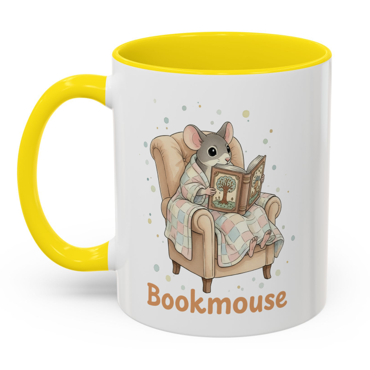 Reading Mouse Bookmouse Mug – Topolina Series