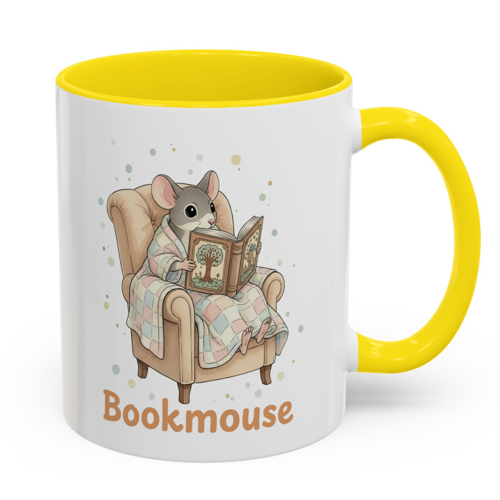 Reading Mouse Bookmouse Mug – Topolina Series