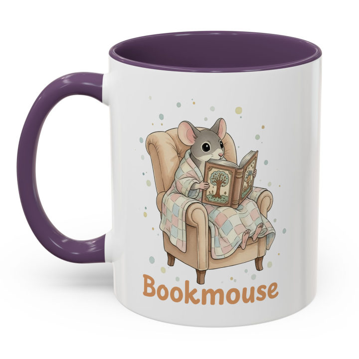 Reading Mouse Bookmouse Mug – Topolina Series