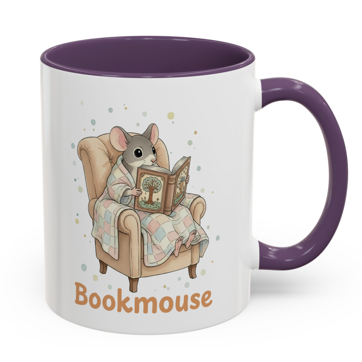 Reading Mouse Bookmouse Mug – Topolina Series