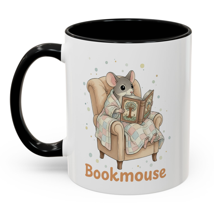 Reading Mouse Bookmouse Mug – Topolina Series