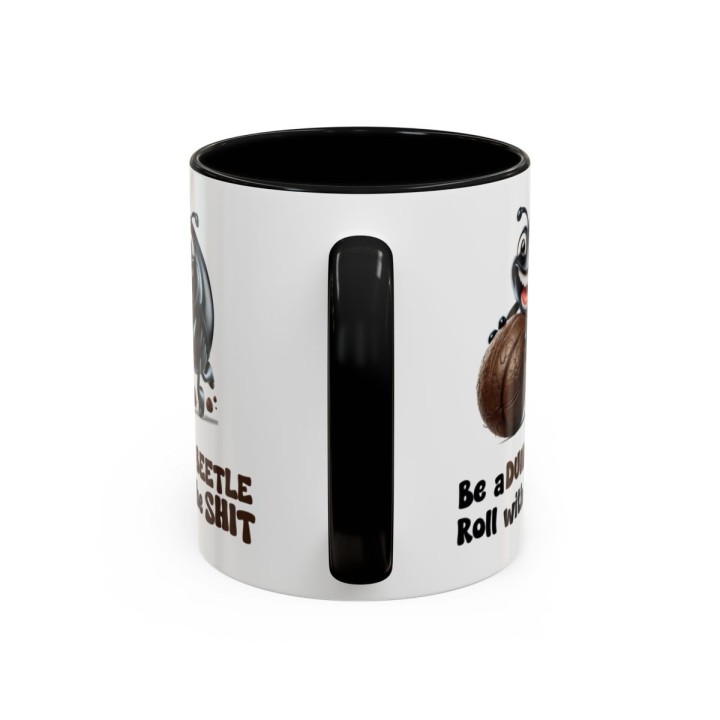 Funny Dung Beetle Mug – Gross Humor Office Gag Gift – 11oz/15oz