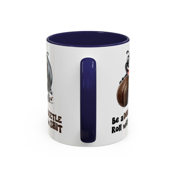 Funny Dung Beetle Mug – Gross Humor Office Gag Gift – 11oz/15oz