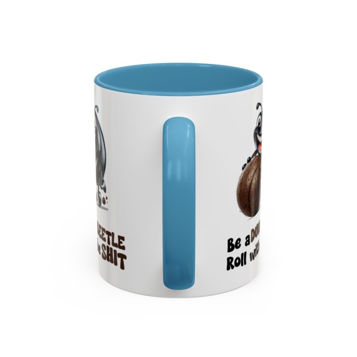 Funny Dung Beetle Mug – Gross Humor Office Gag Gift – 11oz/15oz