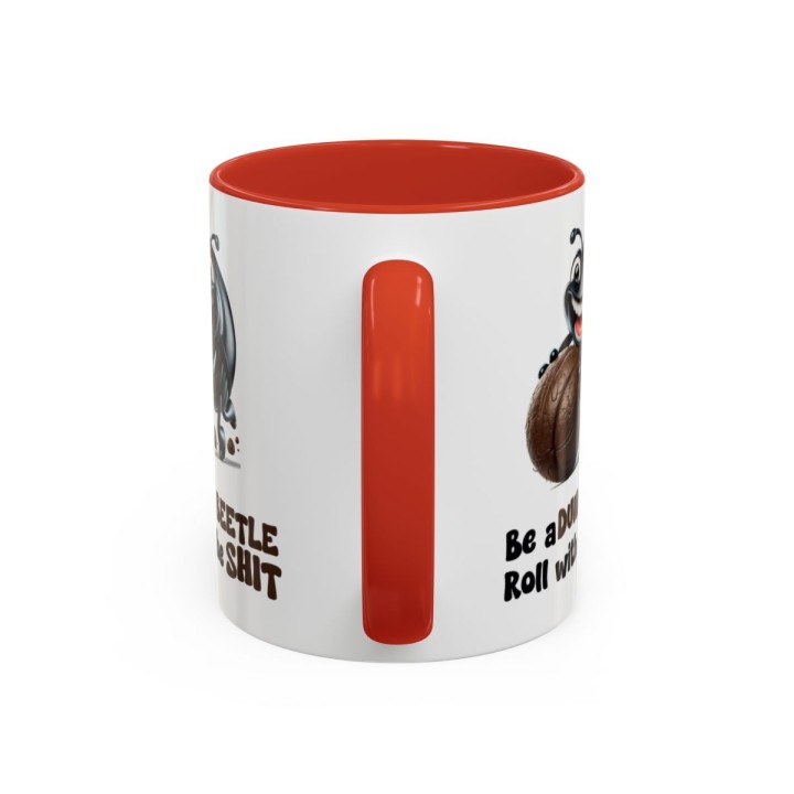 Funny Dung Beetle Mug – Gross Humor Office Gag Gift – 11oz/15oz