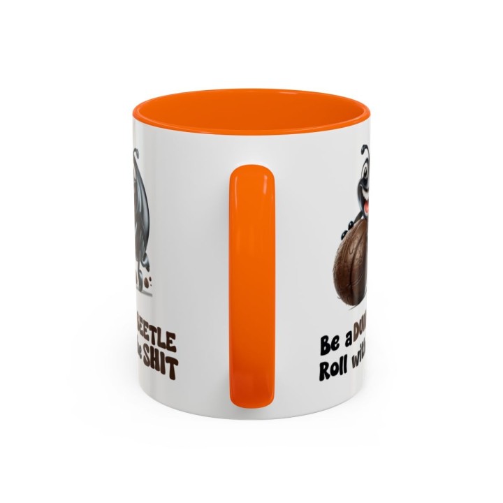 Funny Dung Beetle Mug – Gross Humor Office Gag Gift – 11oz/15oz