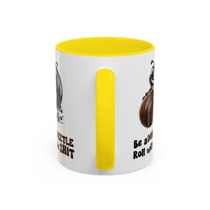 Funny Dung Beetle Mug – Gross Humor Office Gag Gift – 11oz/15oz
