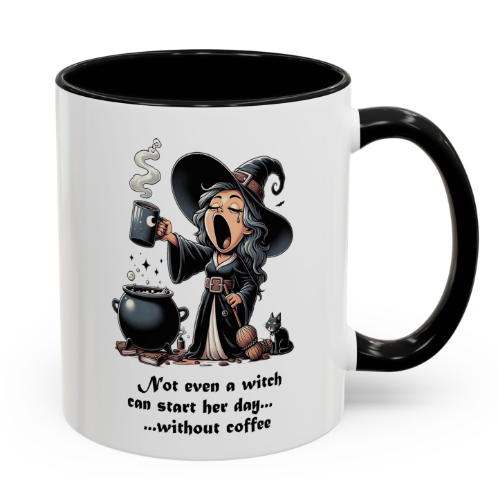 Funny Witch Coffee Mug Gift – Not Even a Witch Quote | miceystore.com