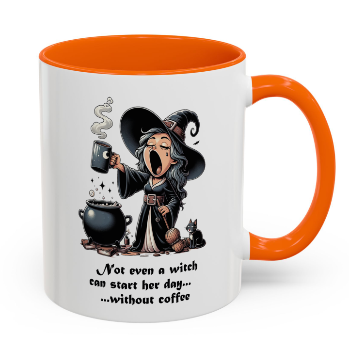 Funny Witch Coffee Mug Gift – Not Even a Witch Quote | miceystore.com