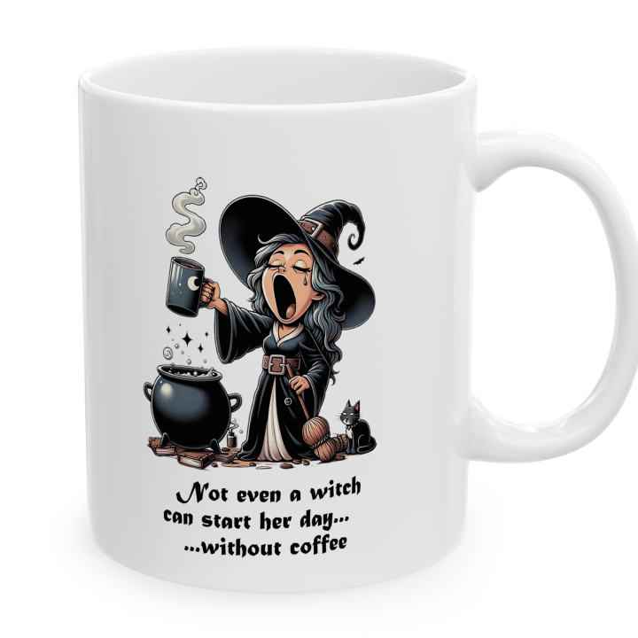 Funny Witch Coffee Mug Gift – Not Even a Witch Quote | miceystore.com