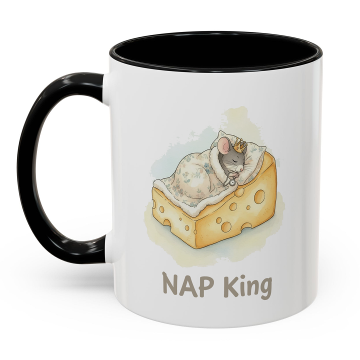 NAP King Mouse Mug – Cute Gift for Him | Topolina Series 11oz/15oz