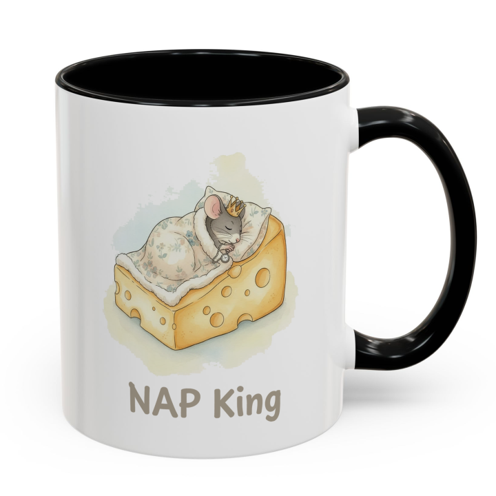 NAP King Mouse Mug – Cute Gift for Him | Topolina Series 11oz/15oz