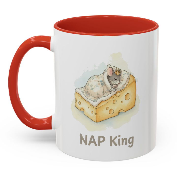NAP King Mouse Mug – Cute Gift for Him | Topolina Series 11oz/15oz