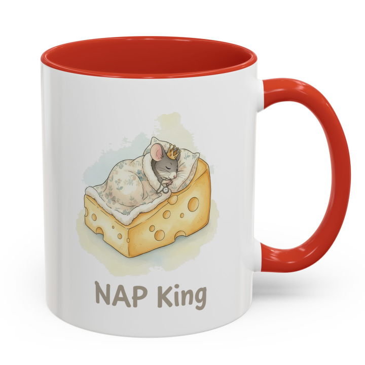 NAP King Mouse Mug – Cute Gift for Him | Topolina Series 11oz/15oz