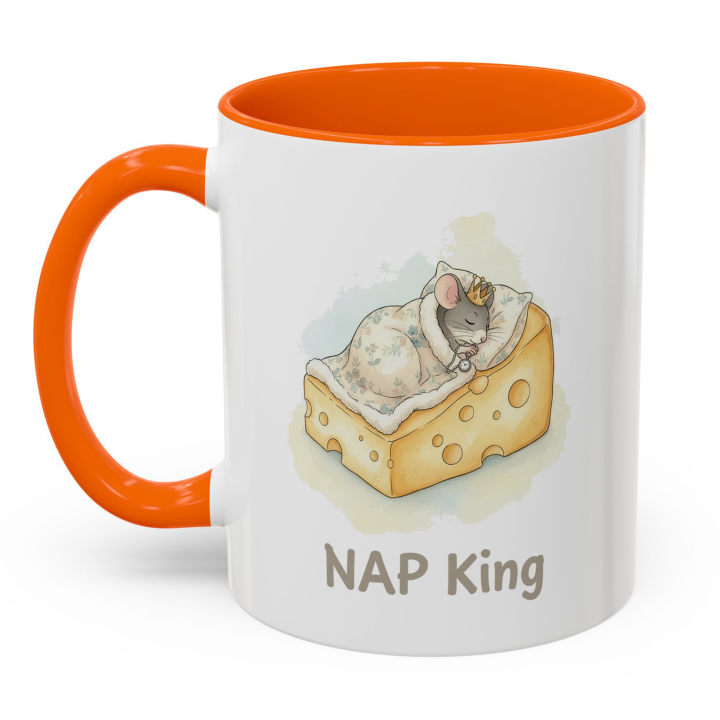 NAP King Mouse Mug – Cute Gift for Him | Topolina Series 11oz/15oz