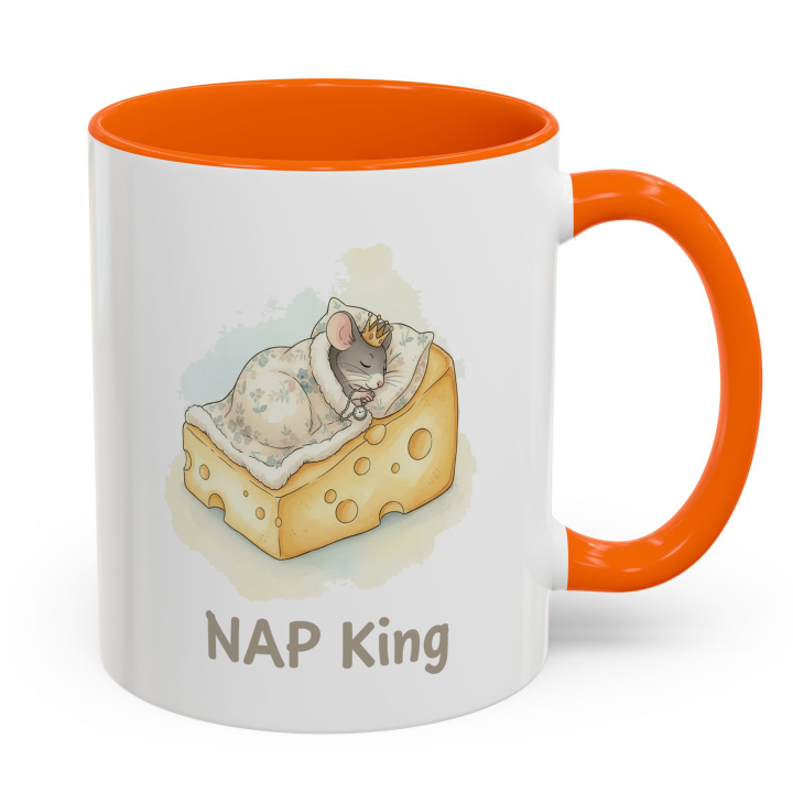 NAP King Mouse Mug – Cute Gift for Him | Topolina Series 11oz/15oz