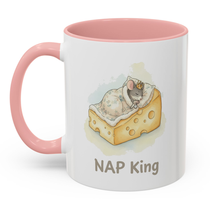 NAP King Mouse Mug – Cute Gift for Him | Topolina Series 11oz/15oz