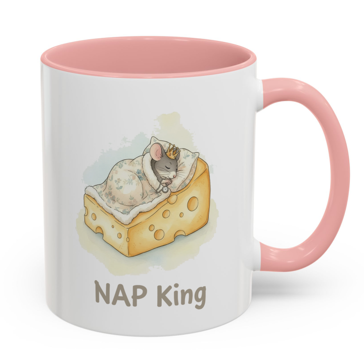 NAP King Mouse Mug – Cute Gift for Him | Topolina Series 11oz/15oz