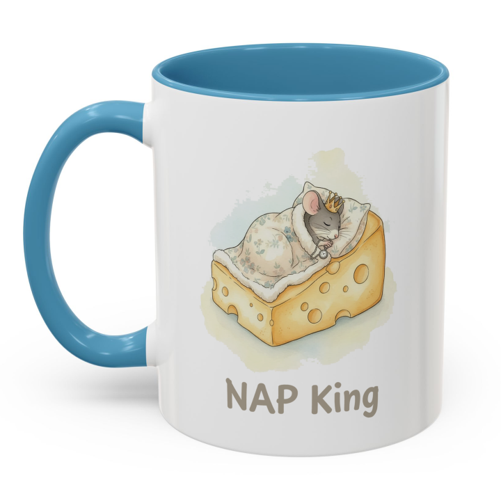 NAP King Mouse Mug – Cute Gift for Him | Topolina Series 11oz/15oz