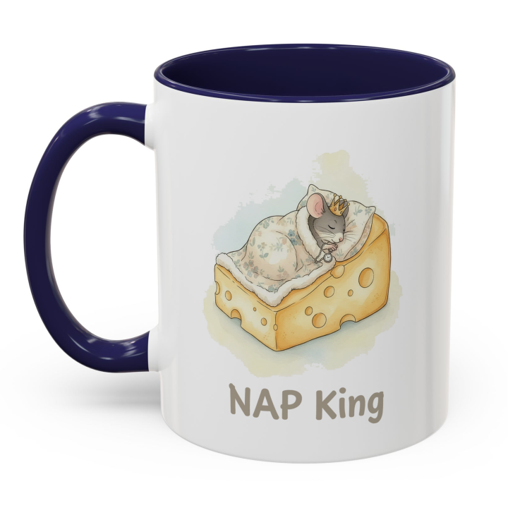 NAP King Mouse Mug – Cute Gift for Him | Topolina Series 11oz/15oz
