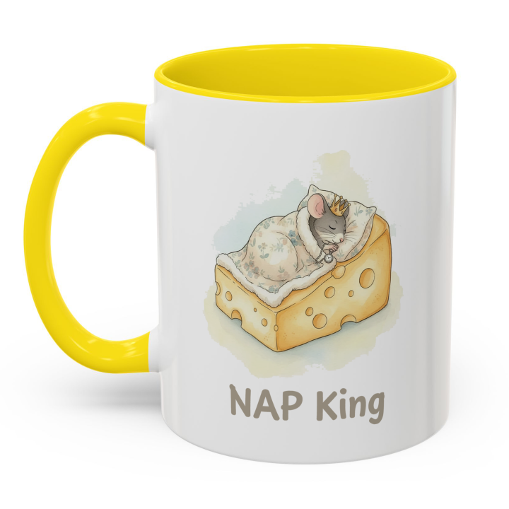 NAP King Mouse Mug – Cute Gift for Him | Topolina Series 11oz/15oz