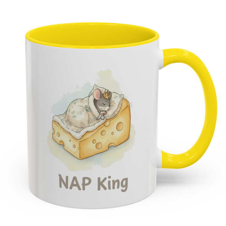NAP King Mouse Mug – Cute Gift for Him | Topolina Series 11oz/15oz