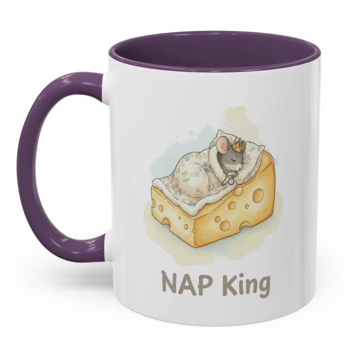 NAP King Mouse Mug – Cute Gift for Him | Topolina Series 11oz/15oz