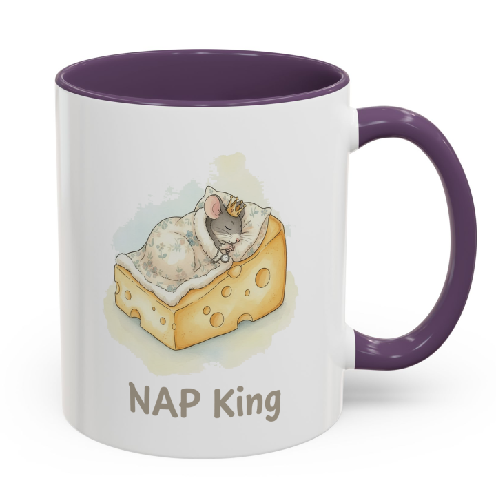 NAP King Mouse Mug – Cute Gift for Him | Topolina Series 11oz/15oz
