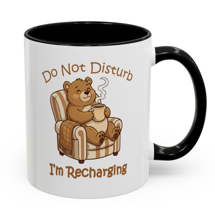 Cozy Bear Mug – Do Not Disturb, I’m Recharging
