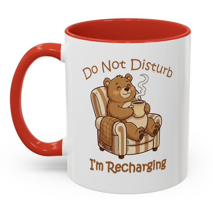 Cozy Bear Mug – Do Not Disturb, I’m Recharging