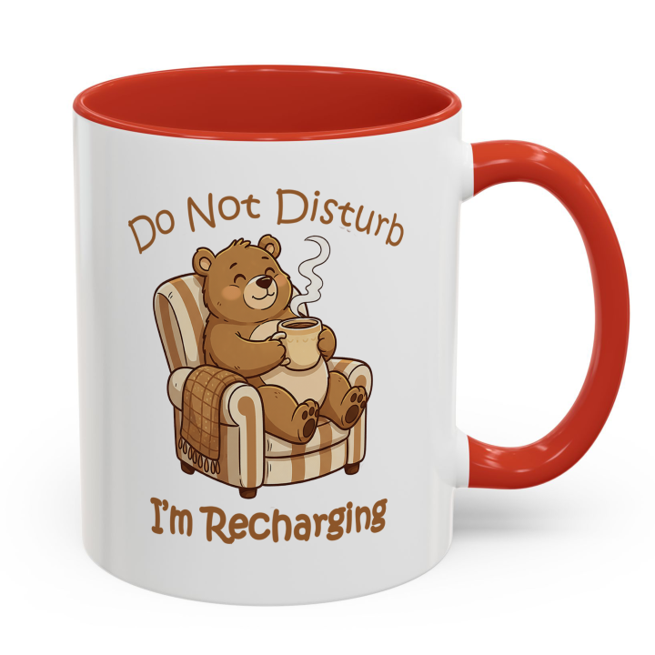 Cozy Bear Mug – Do Not Disturb, I’m Recharging