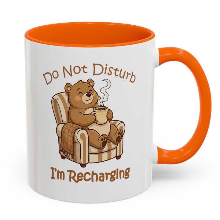 Cozy Bear Mug – Do Not Disturb, I’m Recharging