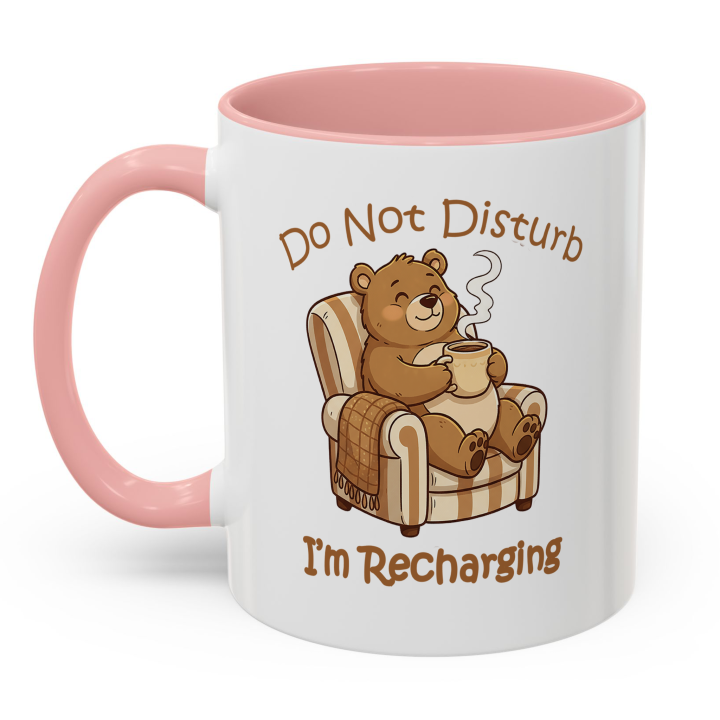 Cozy Bear Mug – Do Not Disturb, I’m Recharging