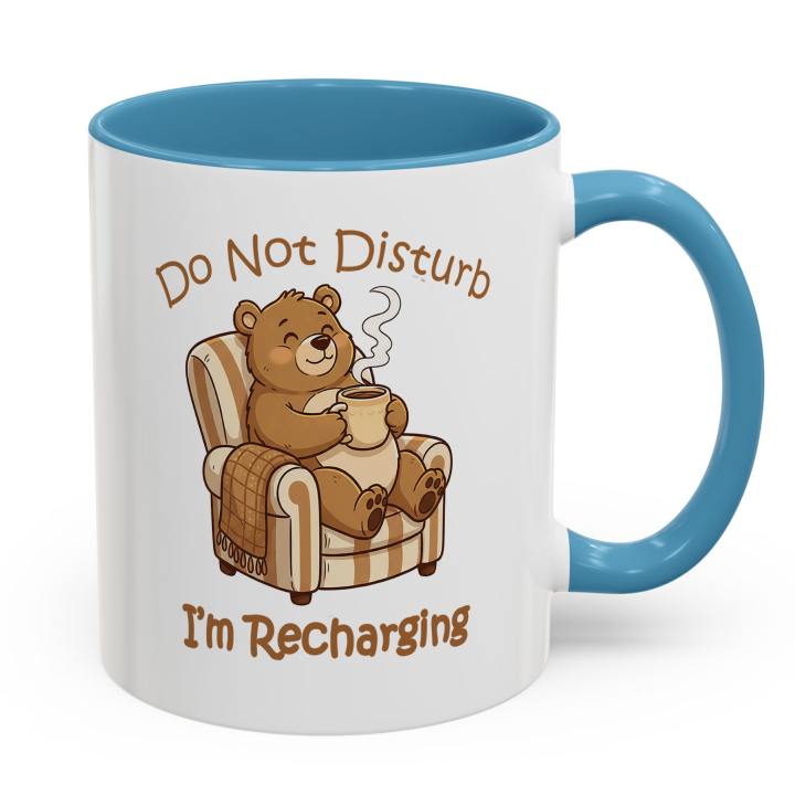 Cozy Bear Mug – Do Not Disturb, I’m Recharging