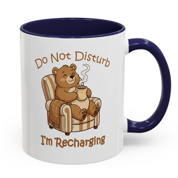 Cozy Bear Mug – Do Not Disturb, I’m Recharging