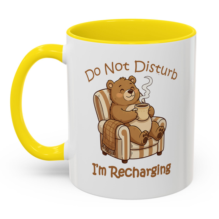 Cozy Bear Mug – Do Not Disturb, I’m Recharging