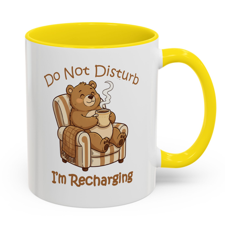 Cozy Bear Mug – Do Not Disturb, I’m Recharging