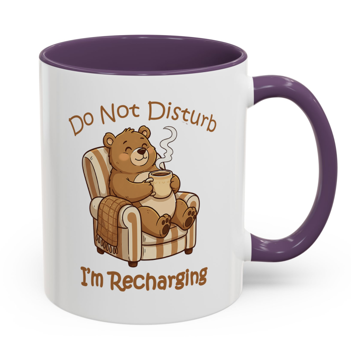 Cozy Bear Mug – Do Not Disturb, I’m Recharging