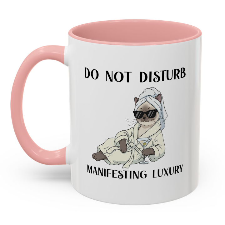 Glam Spa Cat Mug – Luxe Lounge Vibes