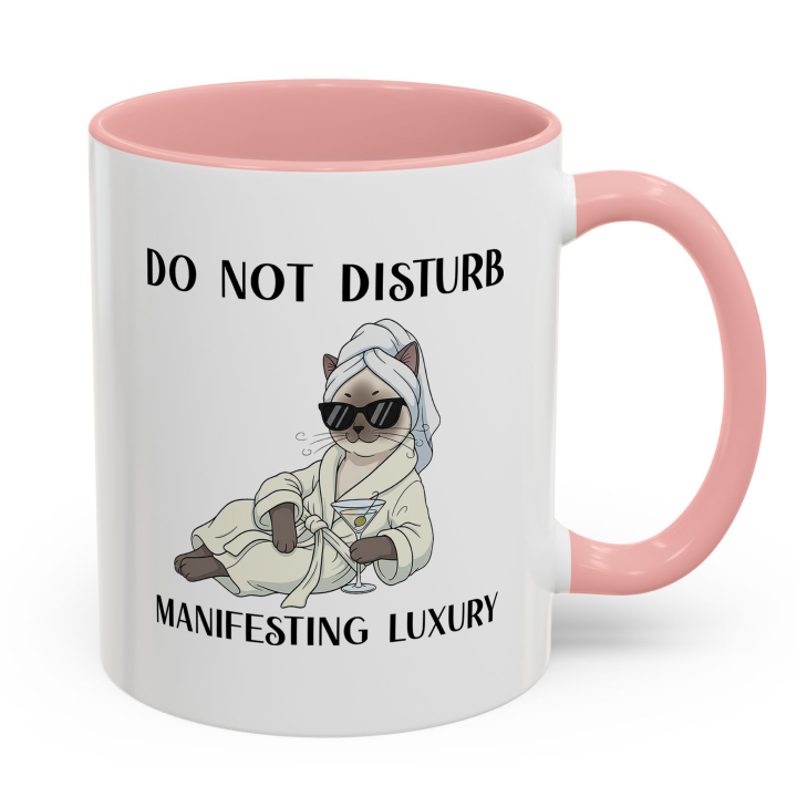 Glam Spa Cat Mug – Luxe Lounge Vibes