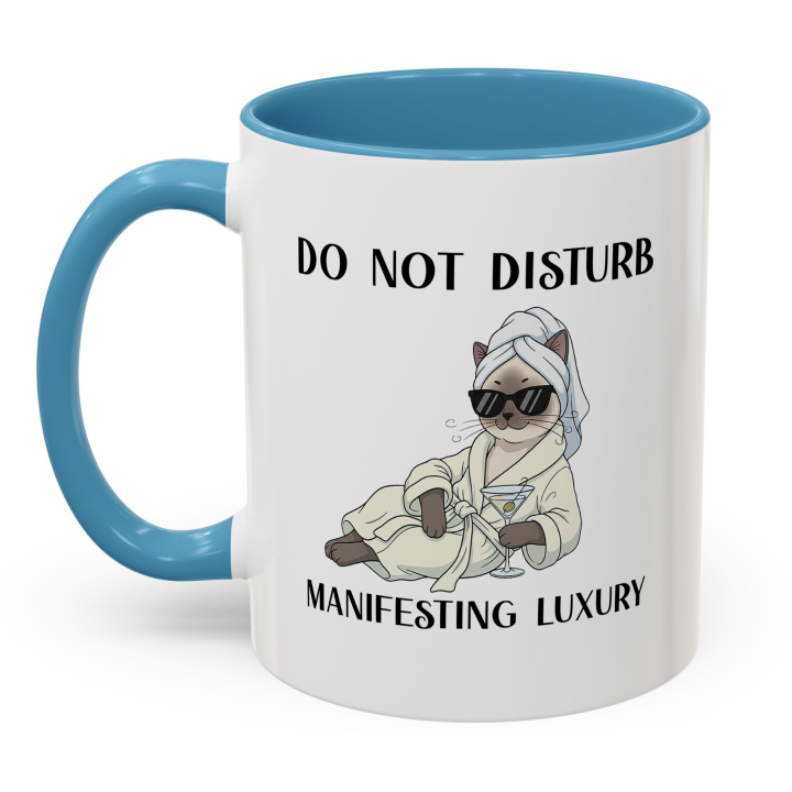 Glam Spa Cat Mug – Luxe Lounge Vibes