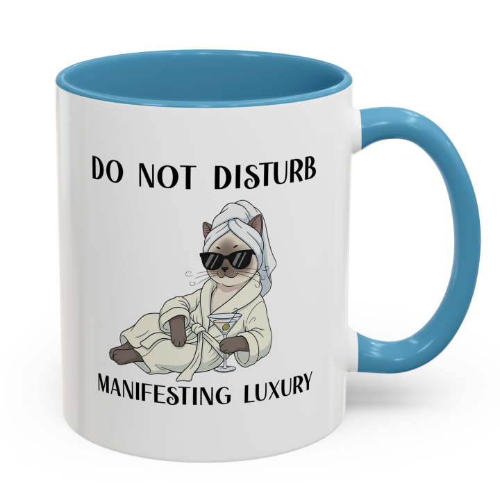 Glam Spa Cat Mug – Luxe Lounge Vibes